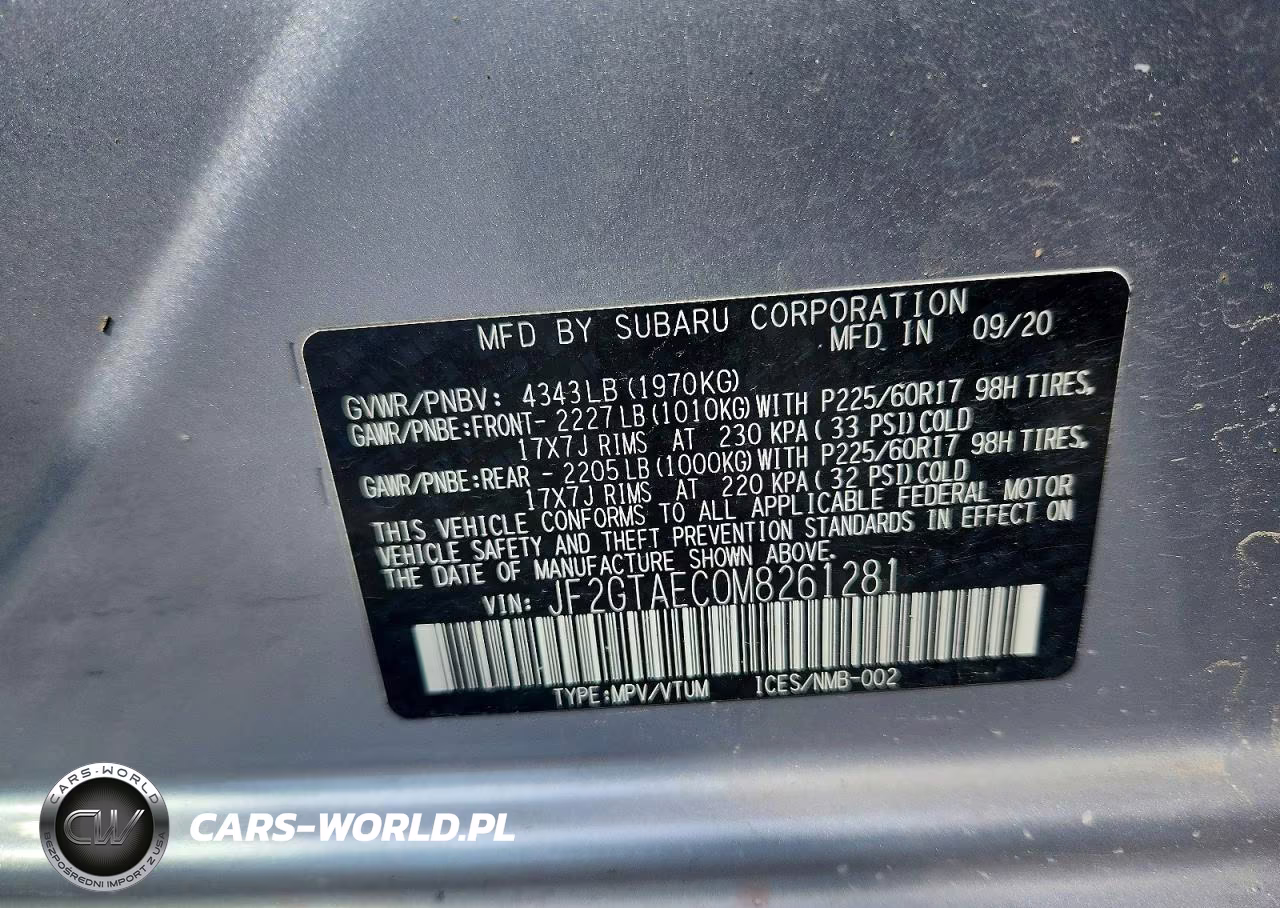 2021 Subaru Crosstrek Premium VIN:JF2GTAEC0M8261281 - 12