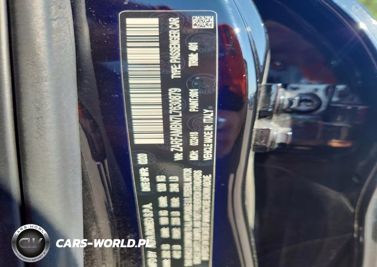 2020 Alfa Romeo Giulia Ti VIN:ZARFAMBN7L7630879 - 12