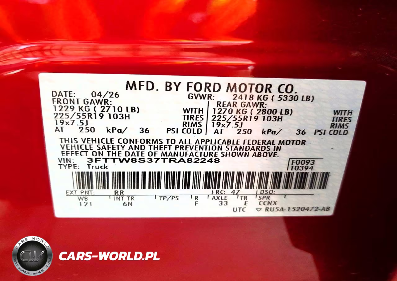 2026 Ford Maverick Lariat VIN:3FTTW8S37TRA82248 - 12