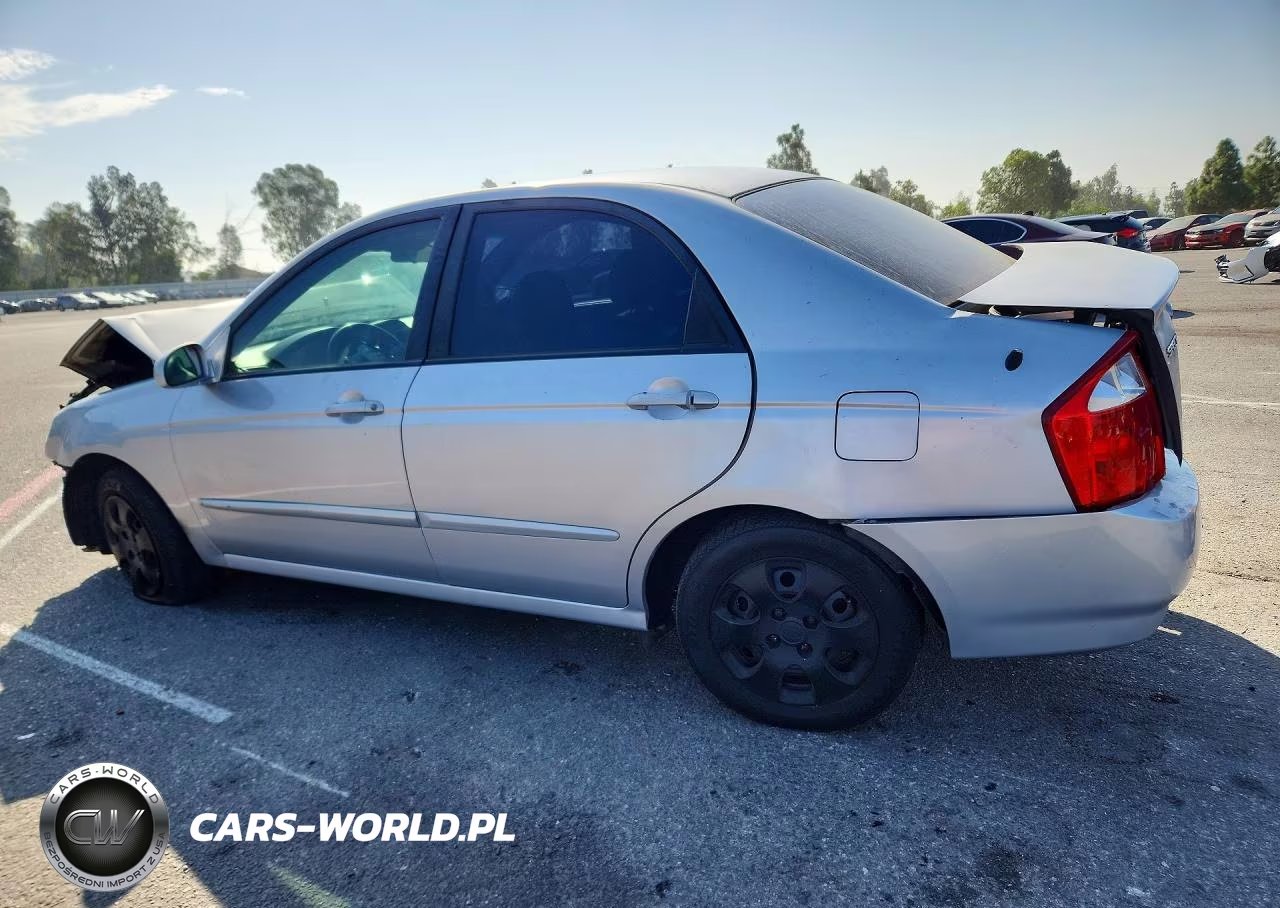 2005 Kia Spectra Lx VIN:KNAFE122455204646 - 2