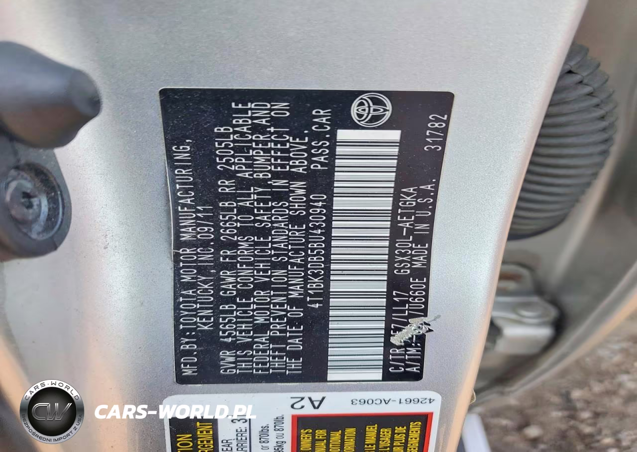 2011 Toyota Avalon Base VIN:4T1BK3DB5BU430940 - 13