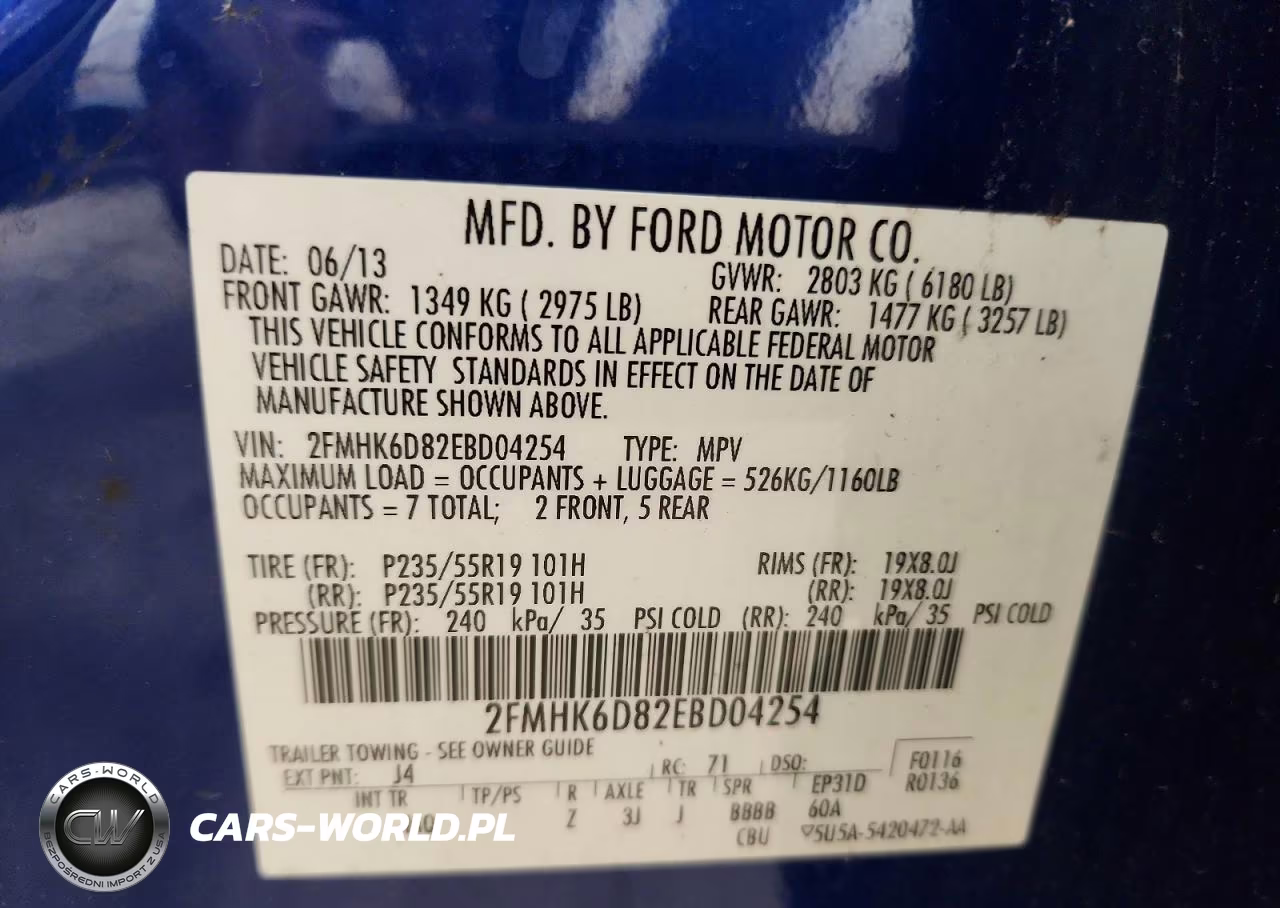 2014 Ford Flex Limited VIN:2FMHK6D82EBD04254 - 13
