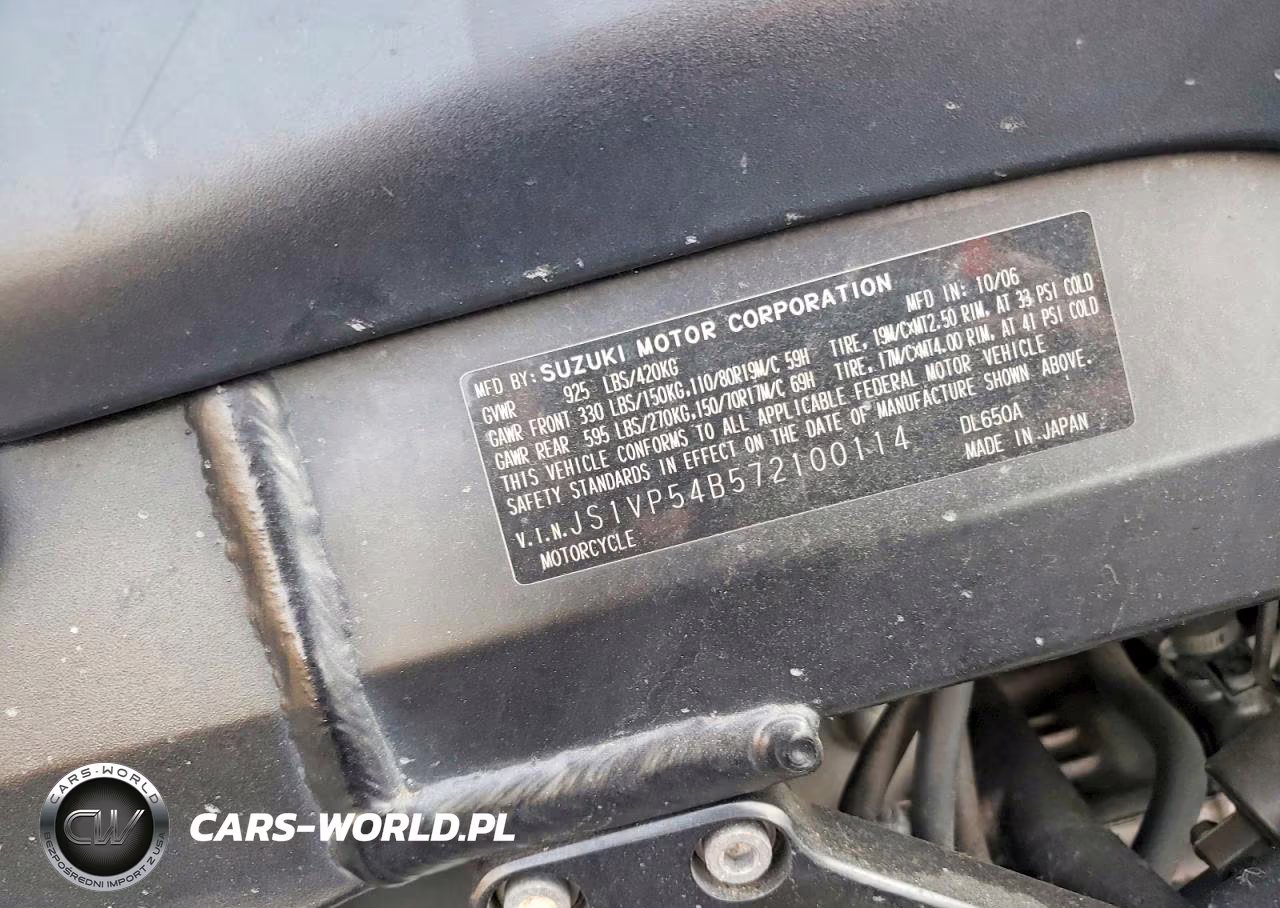 2007 Suzuki Dl650 A VIN:JS1VP54B572100114 - 9