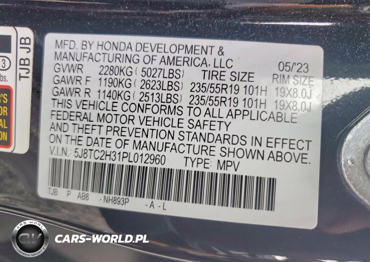 2023 Acura Rdx VIN:5J8TC2H31PL012960 - 13