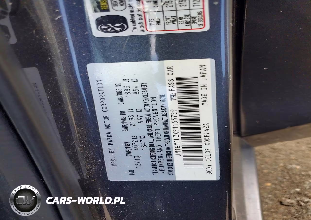 2014 Mazda 3 Touring VIN:JM1BM1L3XE1155729 - 12