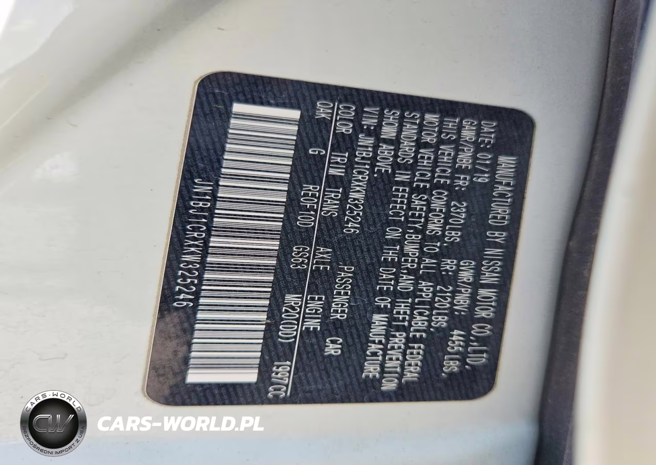 2019 Nissan Rogue Sport S VIN:JN1BJ1CRXKW325246 - 13