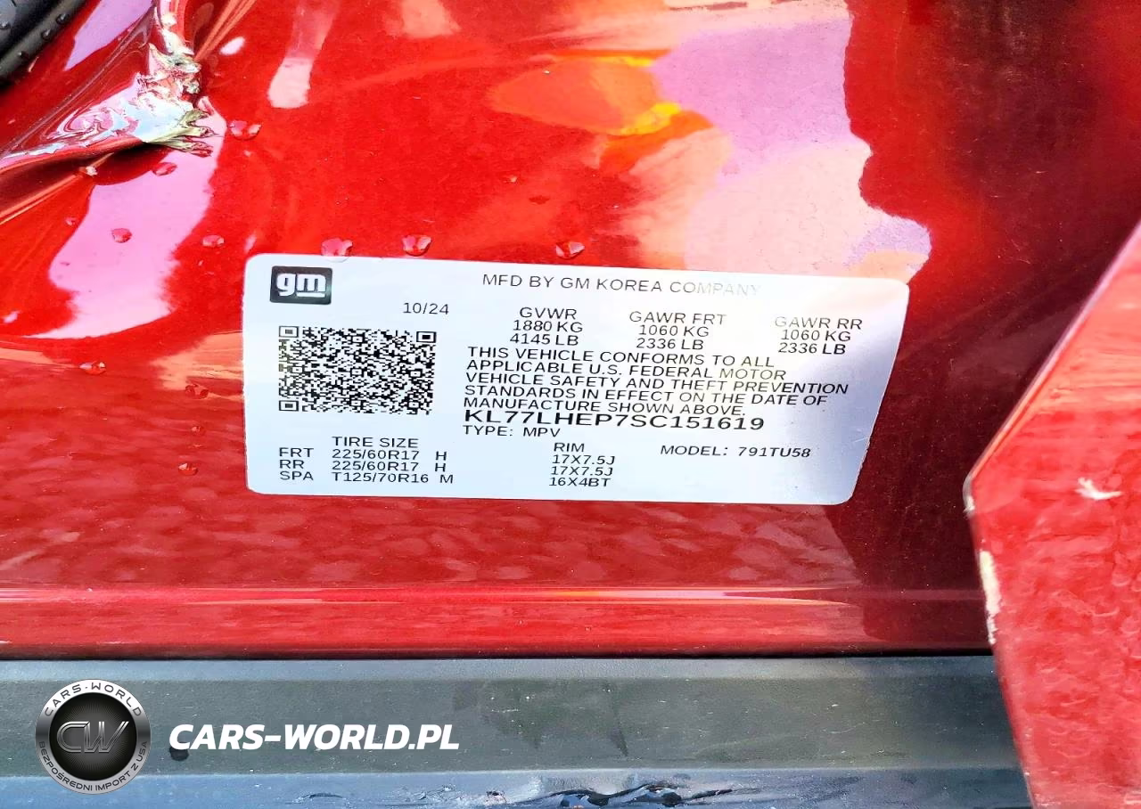 2025 Chevrolet Trax 1Lt VIN:KL77LHEP7SC151619 - 14