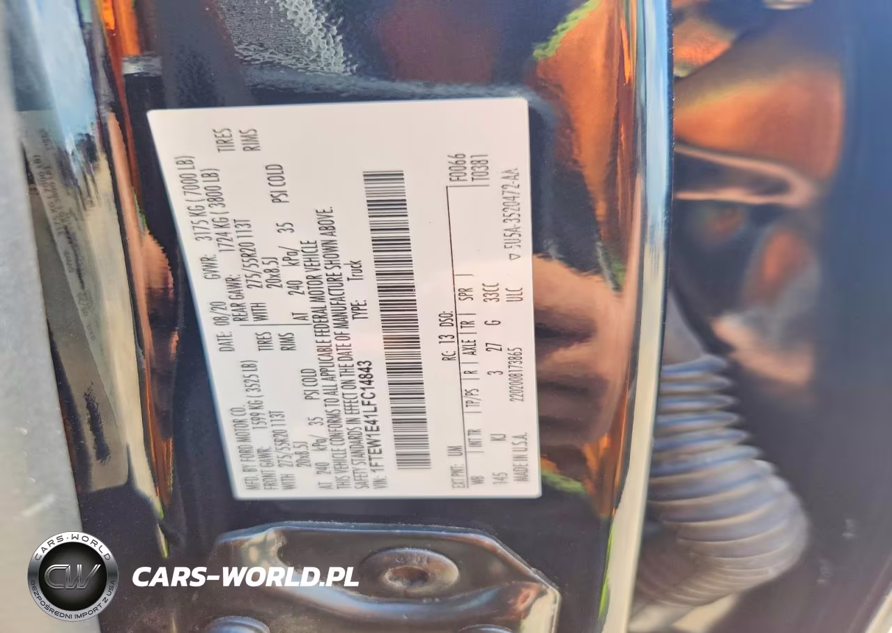2020 Ford F150 Supercrew VIN:1FTEW1E41LFC14843 - 12