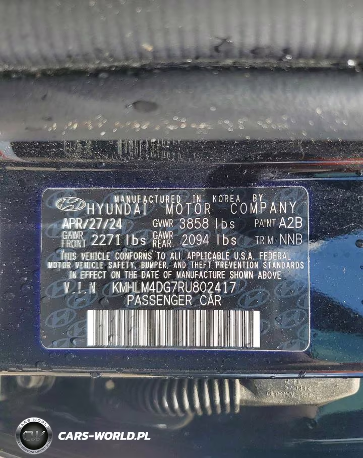 2024 Hyundai Elantra Sel VIN:KMHLM4DG7RU802417 - 13