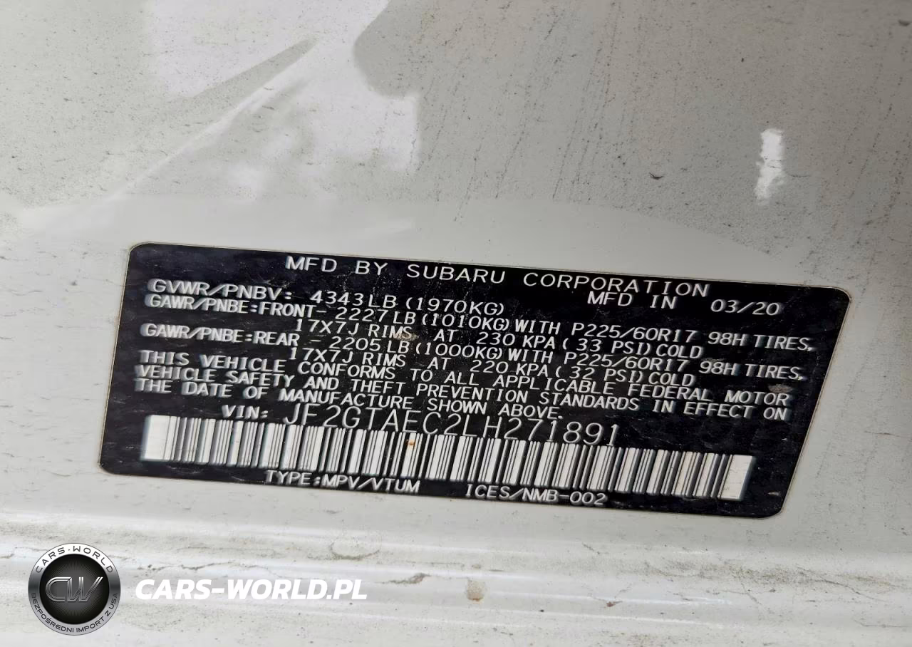 2020 Subaru Crosstrek Premium VIN:JF2GTAEC2LH271891 - 12