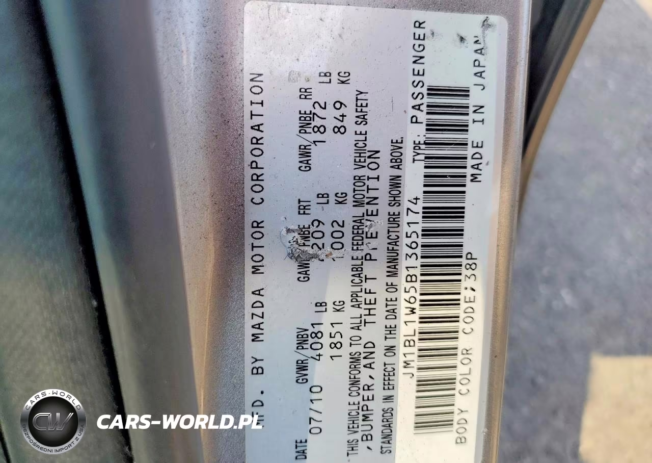 2011 Mazda 3 S VIN:JM1BL1W65B1365174 - 13