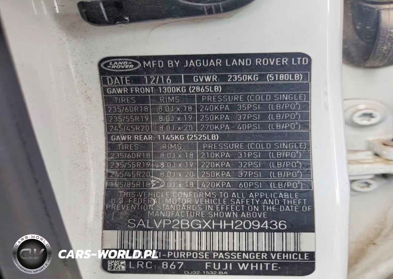 2017 Land Rover Range Rover Evoque Se VIN:SALVP2BGXHH209436 - 13