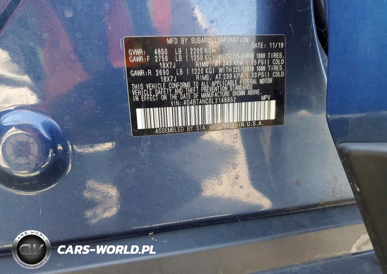 2020 Subaru Outback Limited VIN:4S4BTANC0L3148852 - 13
