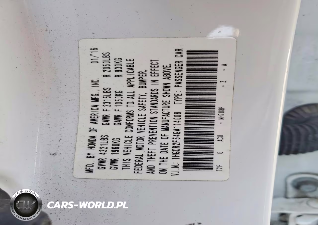 2016 Honda Accord Sport VIN:1HGCR2F54GA114008 - 12