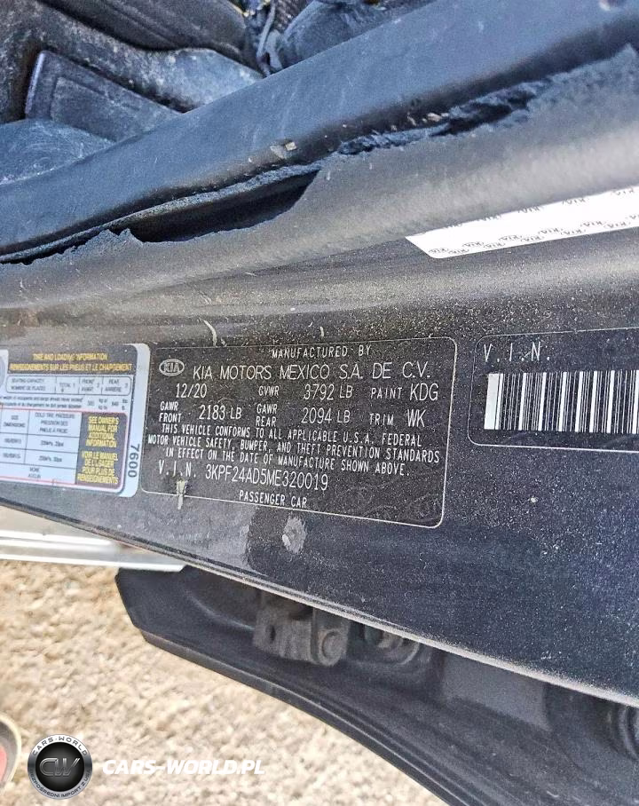 2021 Kia Forte Fe VIN:3KPF24AD5ME320019 - 12