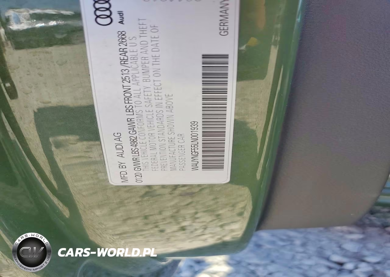 2020 Audi A5 Prestige VIN:WAUYNGF55LN001939 - 12