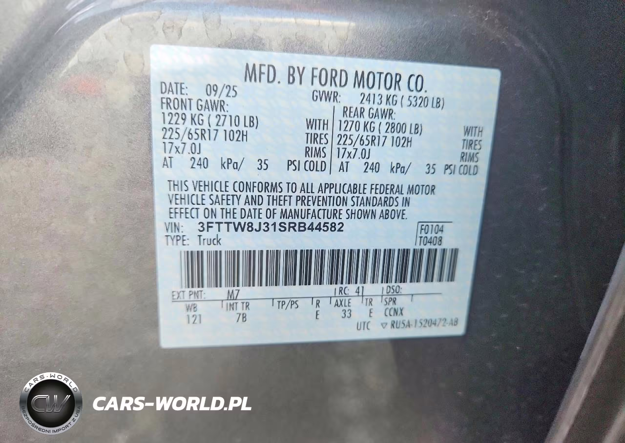 2025 Ford Maverick Xlt VIN:3FTTW8J31SRB44582 - 12