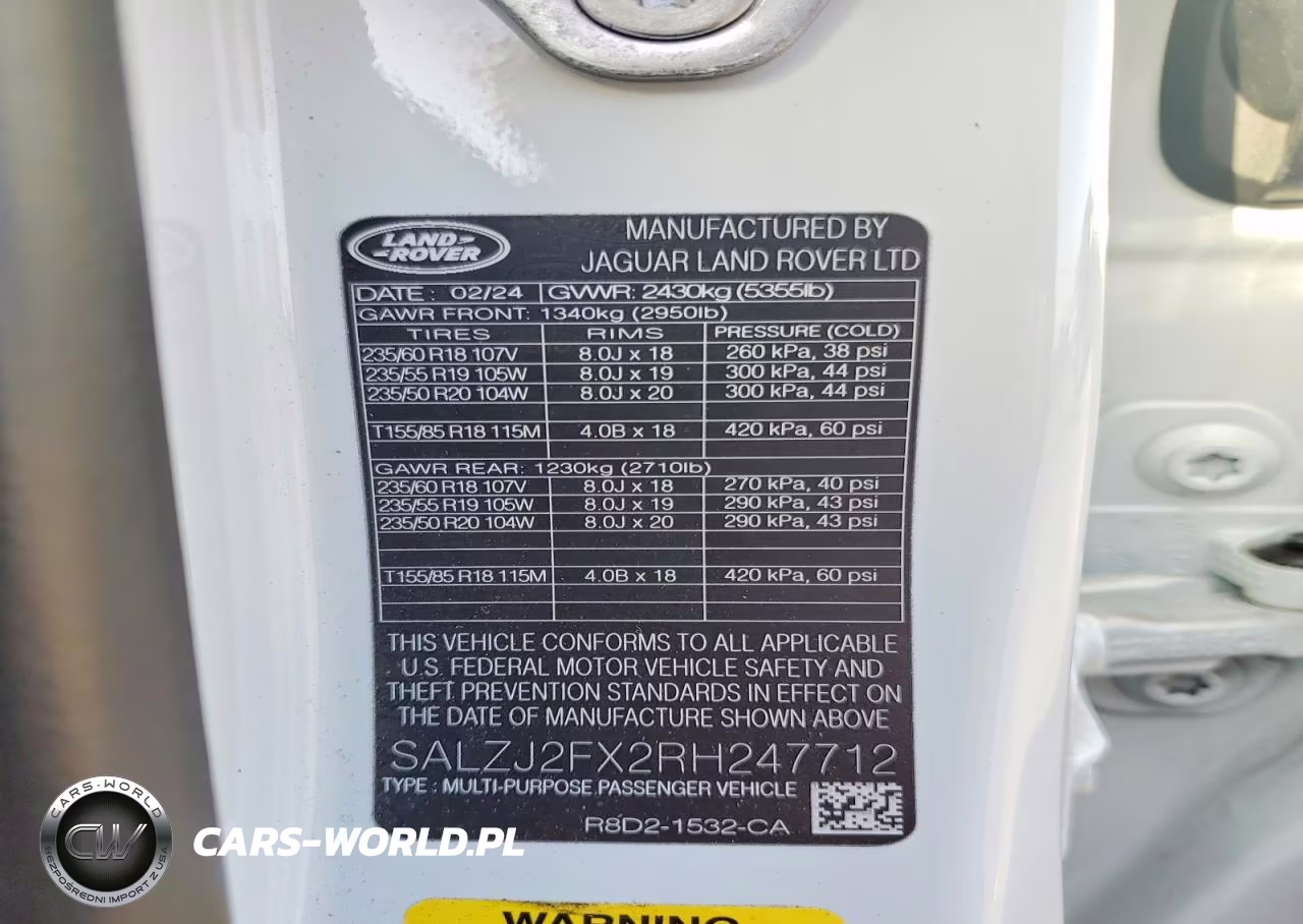 2024 Land Rover Range Rover Evoque S VIN:SALZJ2FX2RH247712 - 14