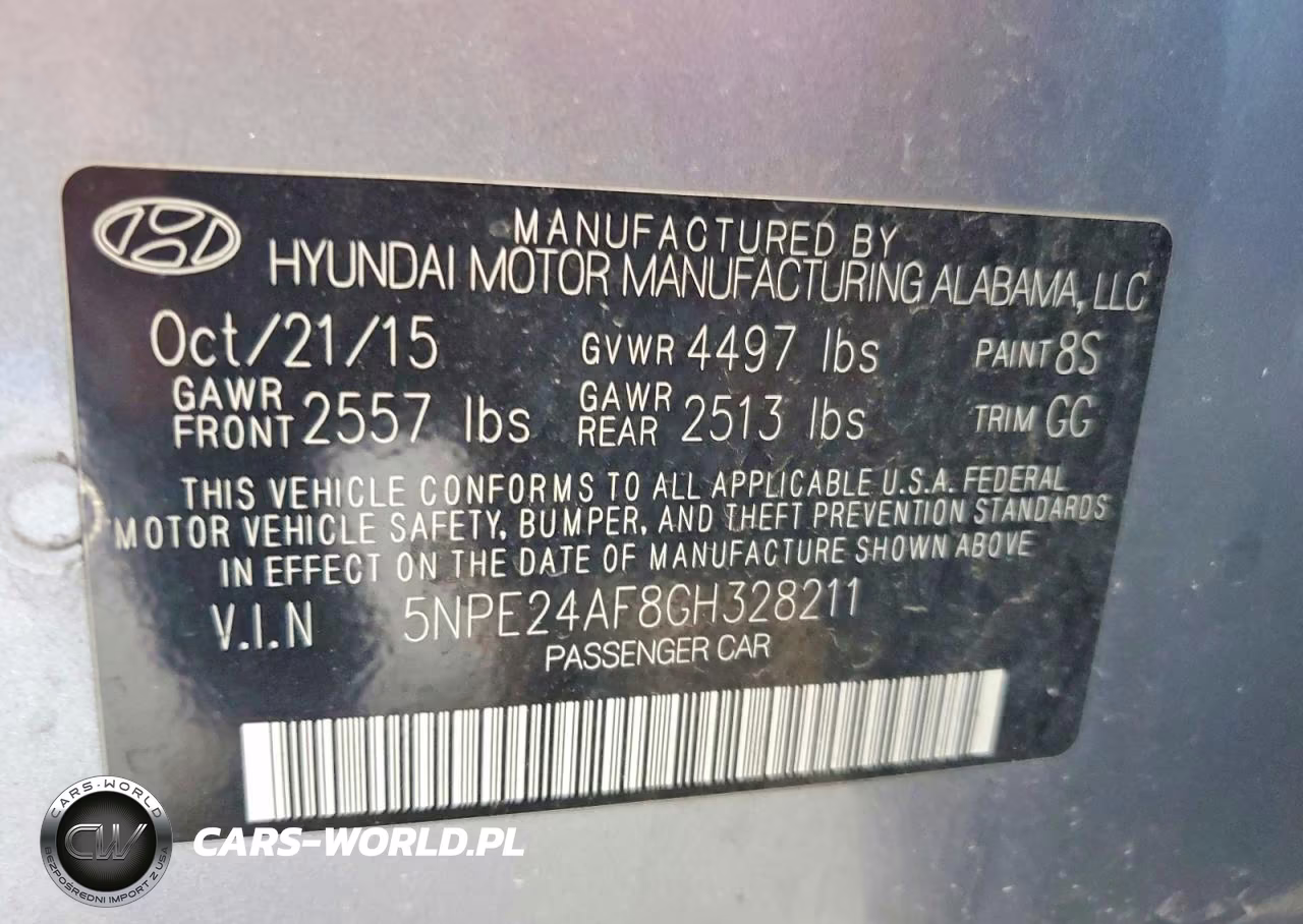 2016 Hyundai Sonata Se VIN:5NPE24AF8GH328211 - 12