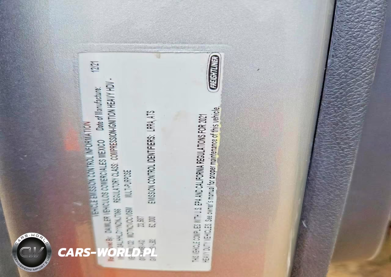 2022 Freightliner Cascadia Rv VIN:3ALHHLD11NDNJ7066 - 10