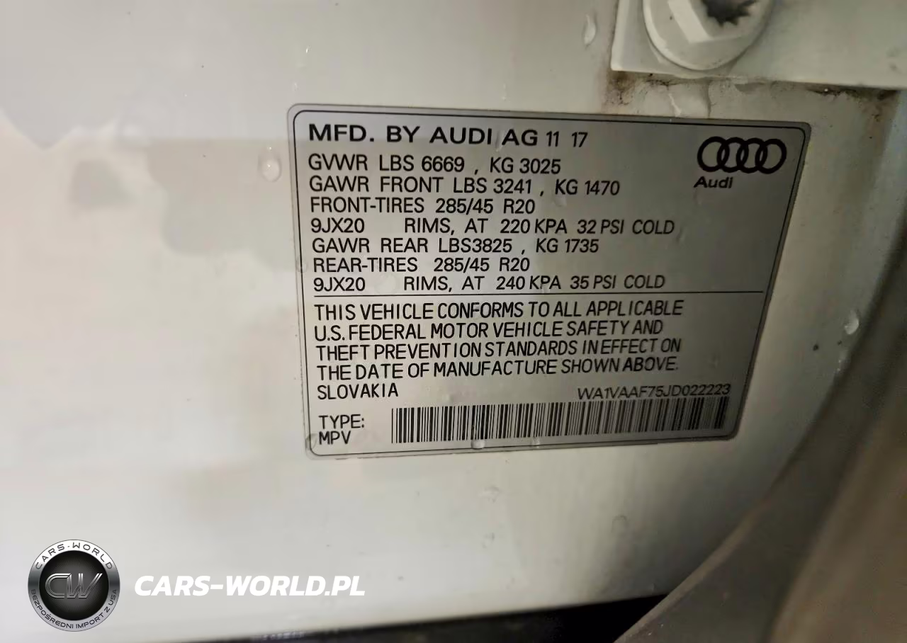 2018 Audi Q7 Prestige VIN:WA1VAAF75JD022223 - 13