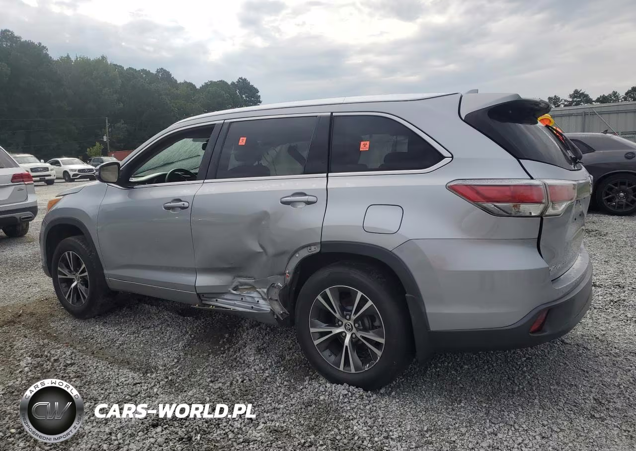 2016 Toyota Highlander Xle VIN:5TDJKRFH0GS248501 - 2