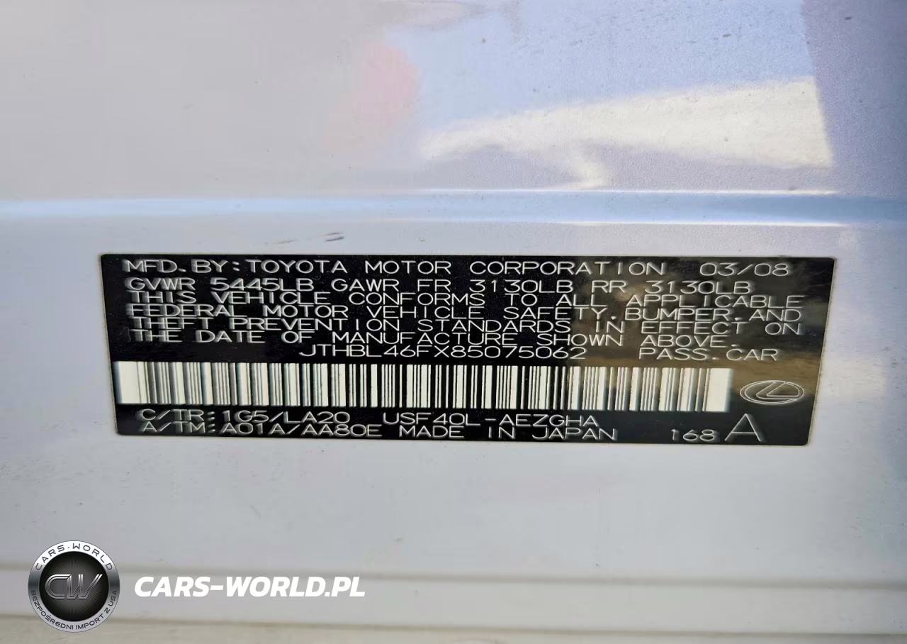 2008 Lexus Ls 460 VIN:JTHBL46FX85075062 - 13
