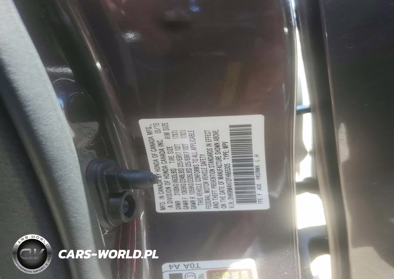 2015 Honda Cr-V Exl VIN:2HKRM4H72FH665305 - 13
