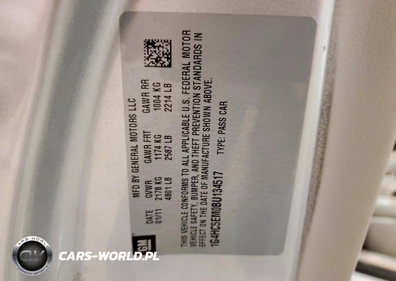 2011 Buick Lucerne Cxl VIN:1G4HC5EM0BU134517 - 12