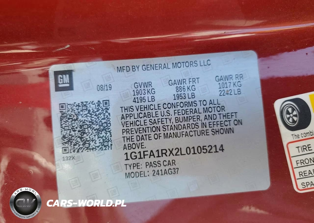 2020 Chevrolet Camaro Ls VIN:1G1FA1RX2L0105214 - 13