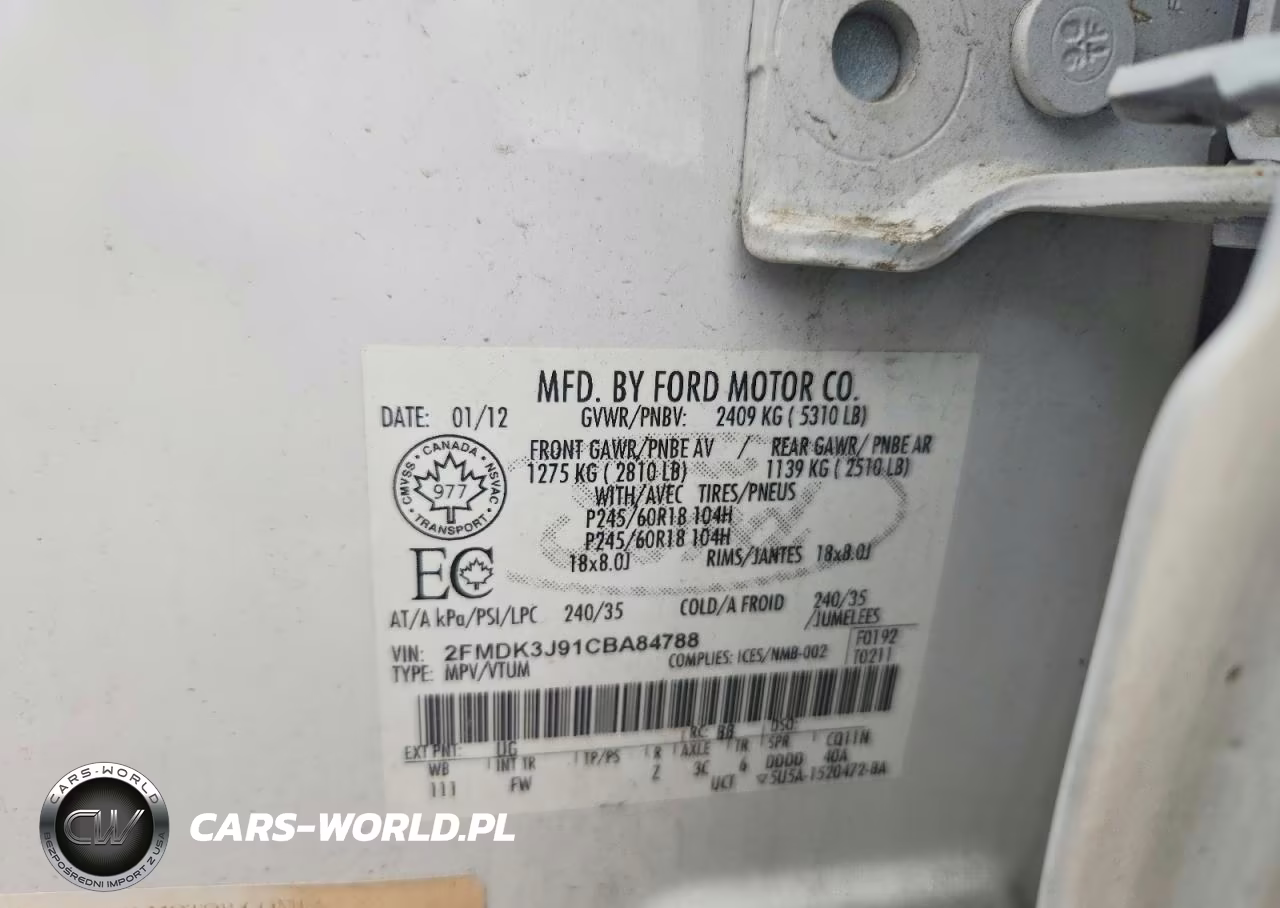 2012 Ford Edge Sel VIN:2FMDK3J91CBA84788 - 13