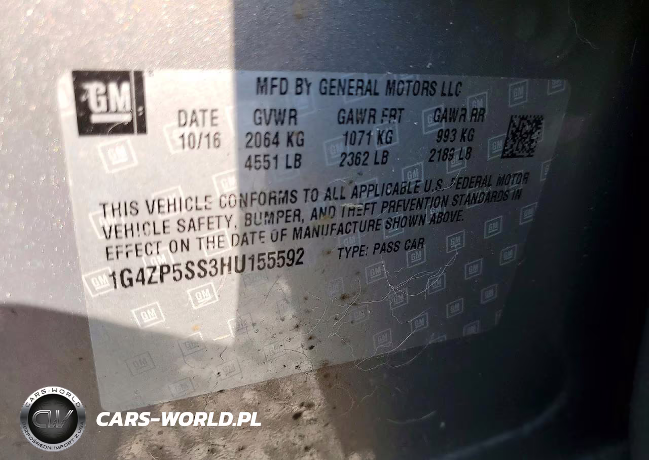 2017 Buick Lacrosse Essence VIN:1G4ZP5SS3HU155592 - 12