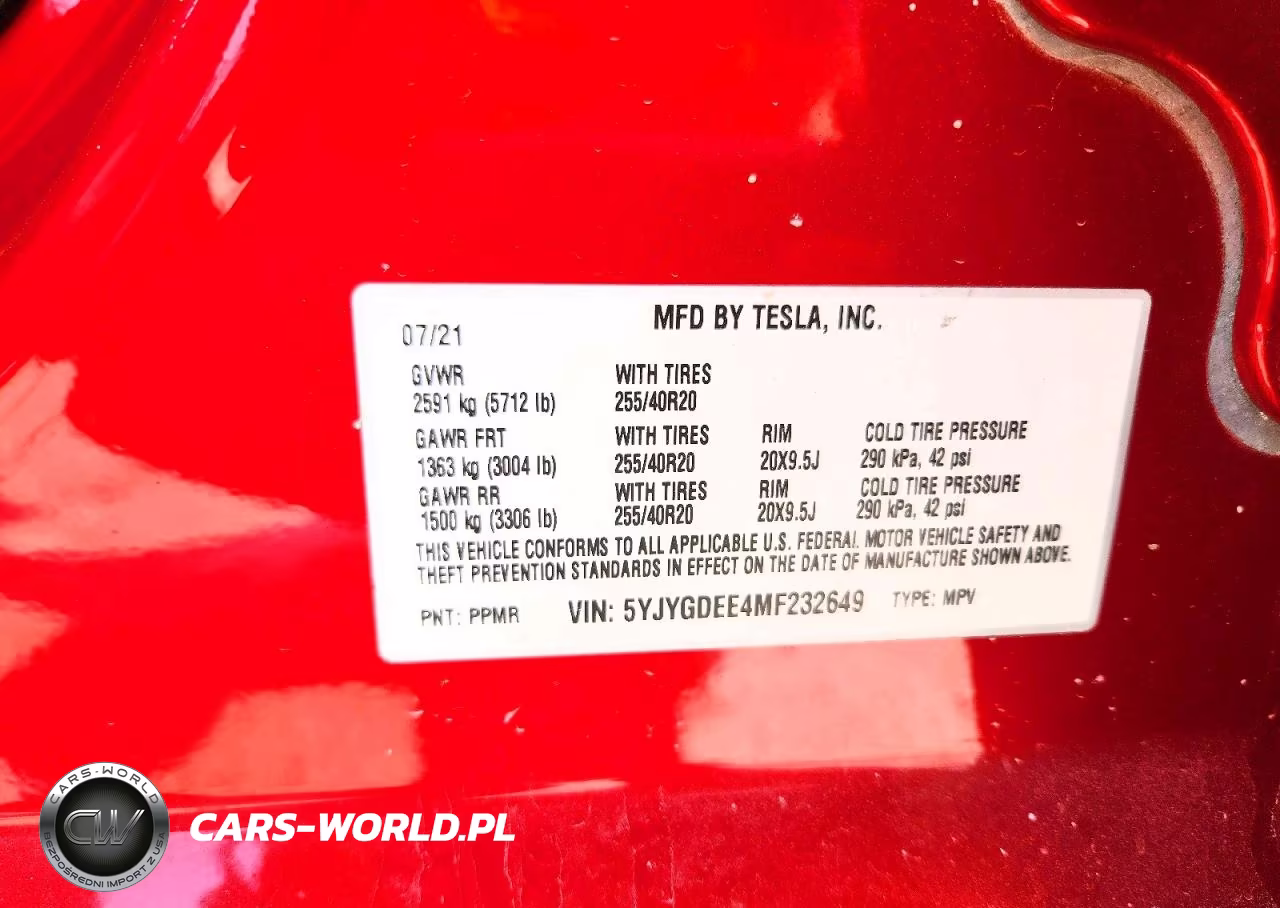 2021 Tesla Model Y VIN:5YJYGDEE4MF232649 - 12