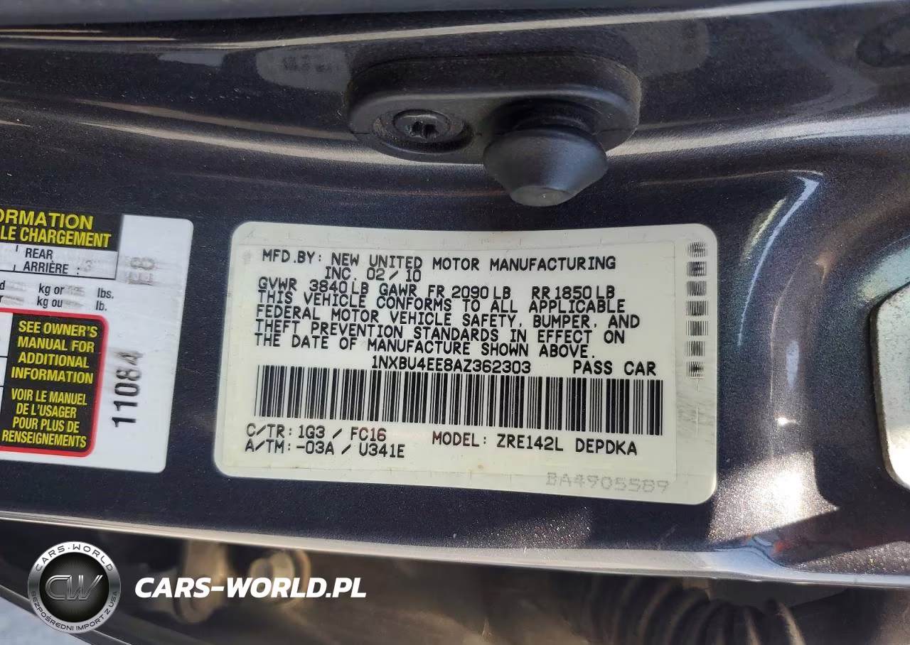 2010 Toyota Corolla Le VIN:1NXBU4EE8AZ362303 - 12