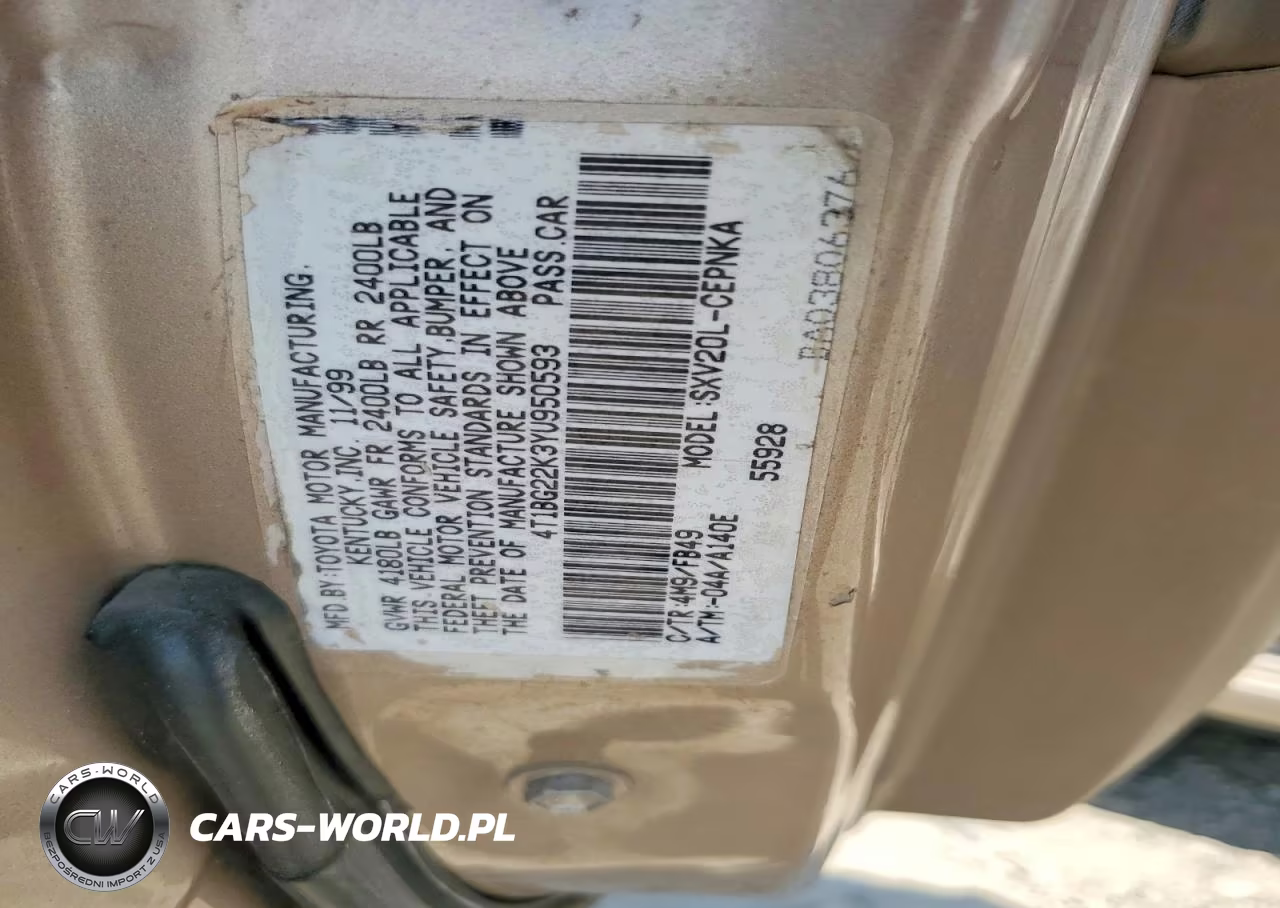 2002 Toyt Camry VIN:4T1BG22K3YU950593 - 12