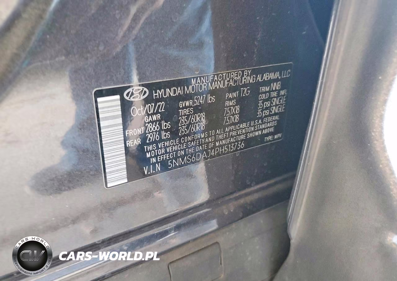 2023 Hyundai Santa Fe Xrt VIN:5NMS6DAJ4PH513736 - 13