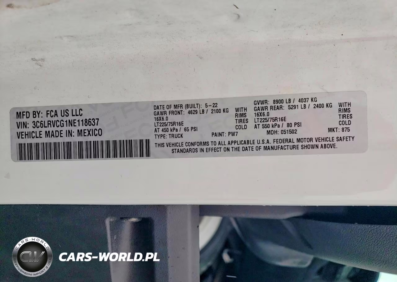 2022 Ram Promaster 2500 2500 High VIN:3C6LRVCG1NE118637 - 13