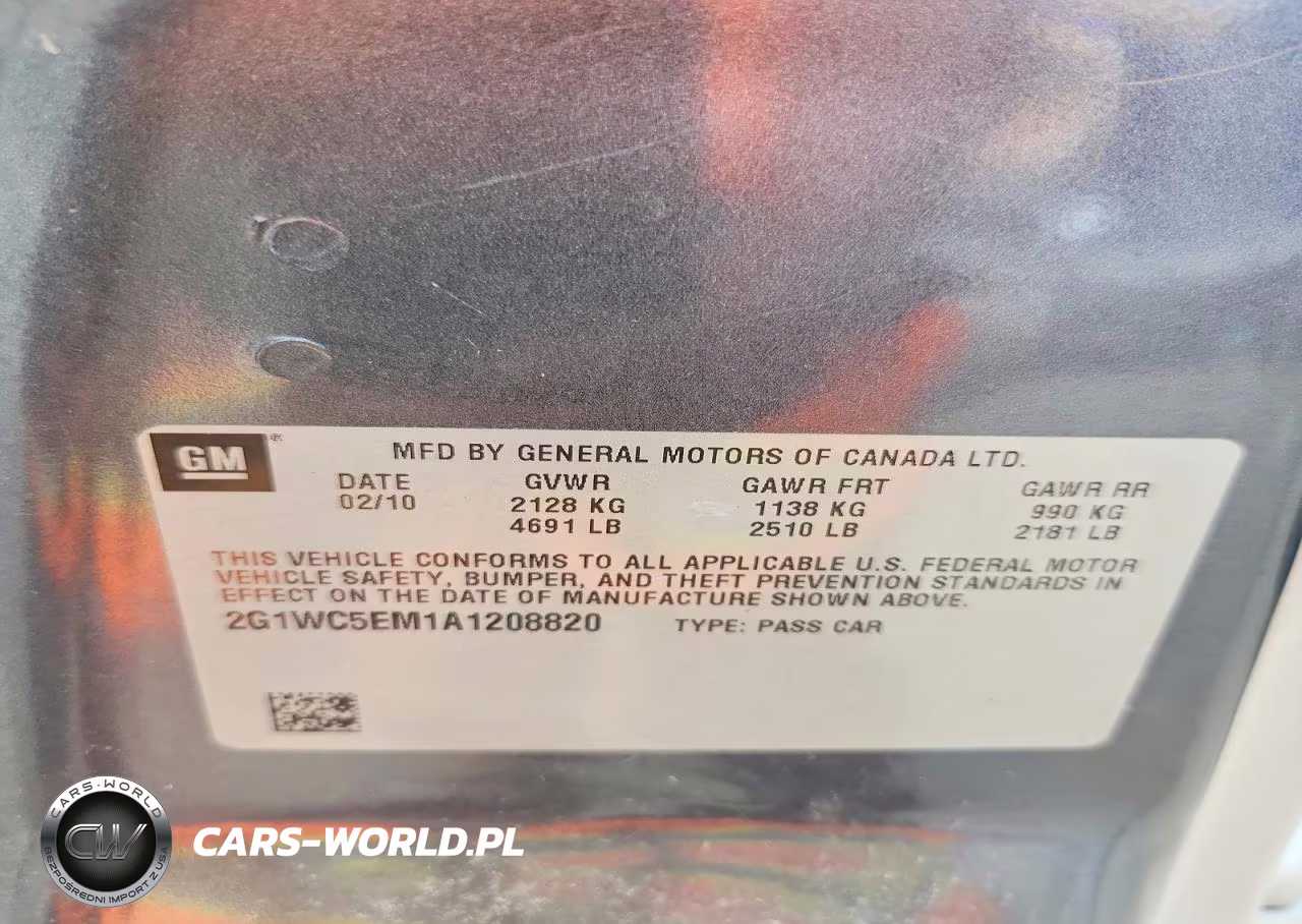2010 Chevrolet Impala Ltz VIN:2G1WC5EM1A1208820 - 12