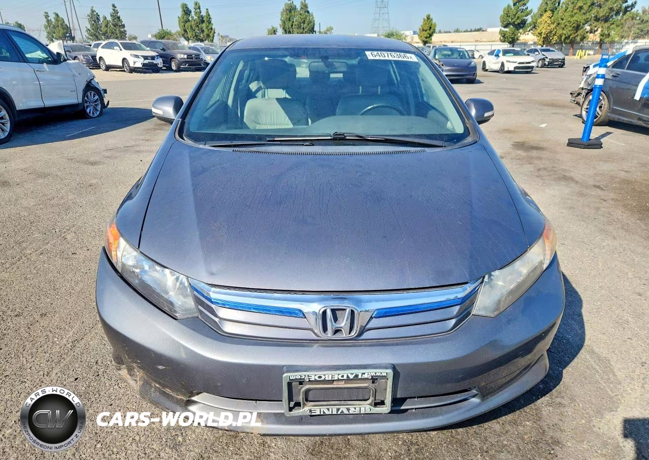 2012 Honda Civic Hybrid L VIN:JHMFB4F39CS001698 - 5