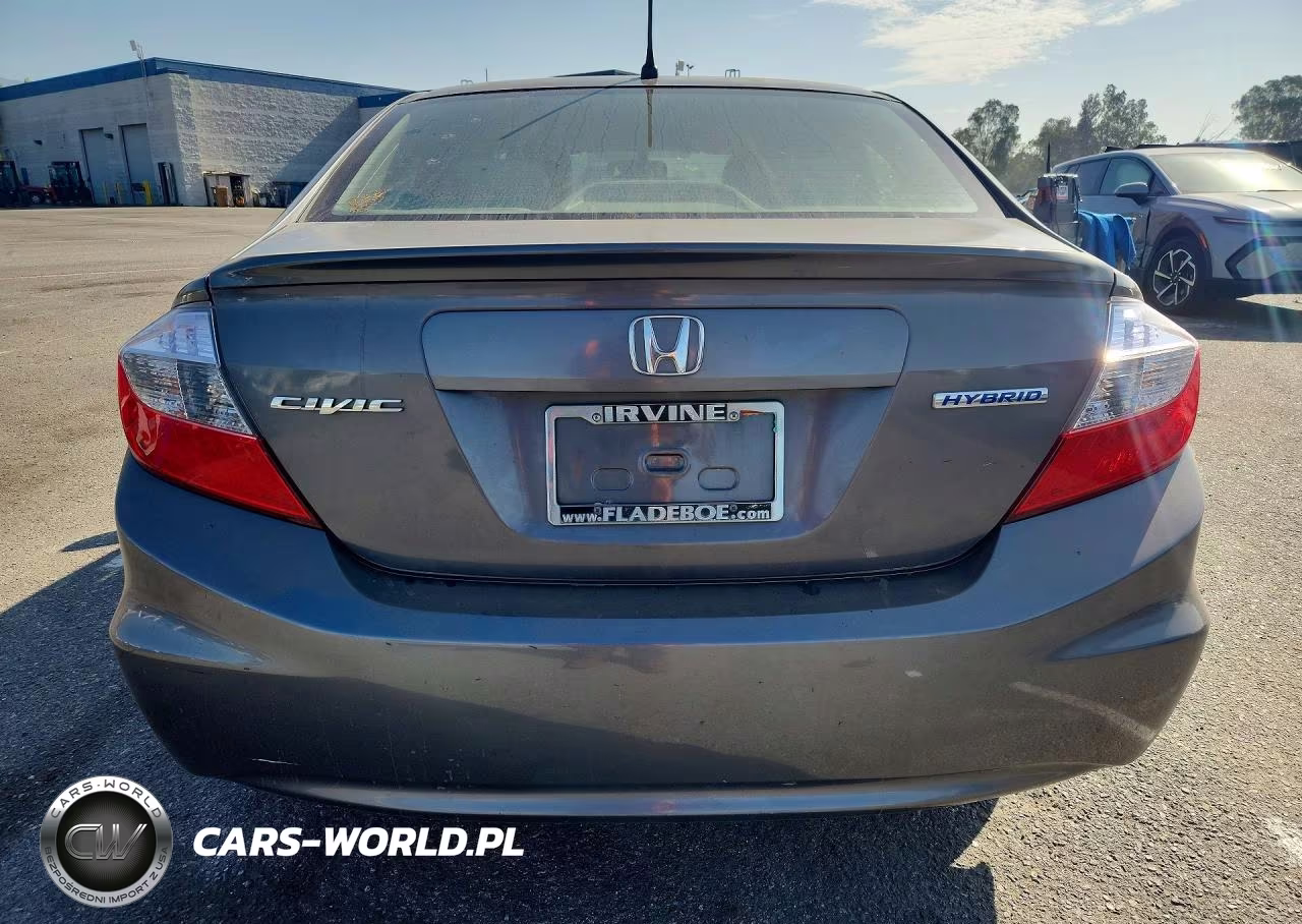 2012 Honda Civic Hybrid L VIN:JHMFB4F39CS001698 - 6