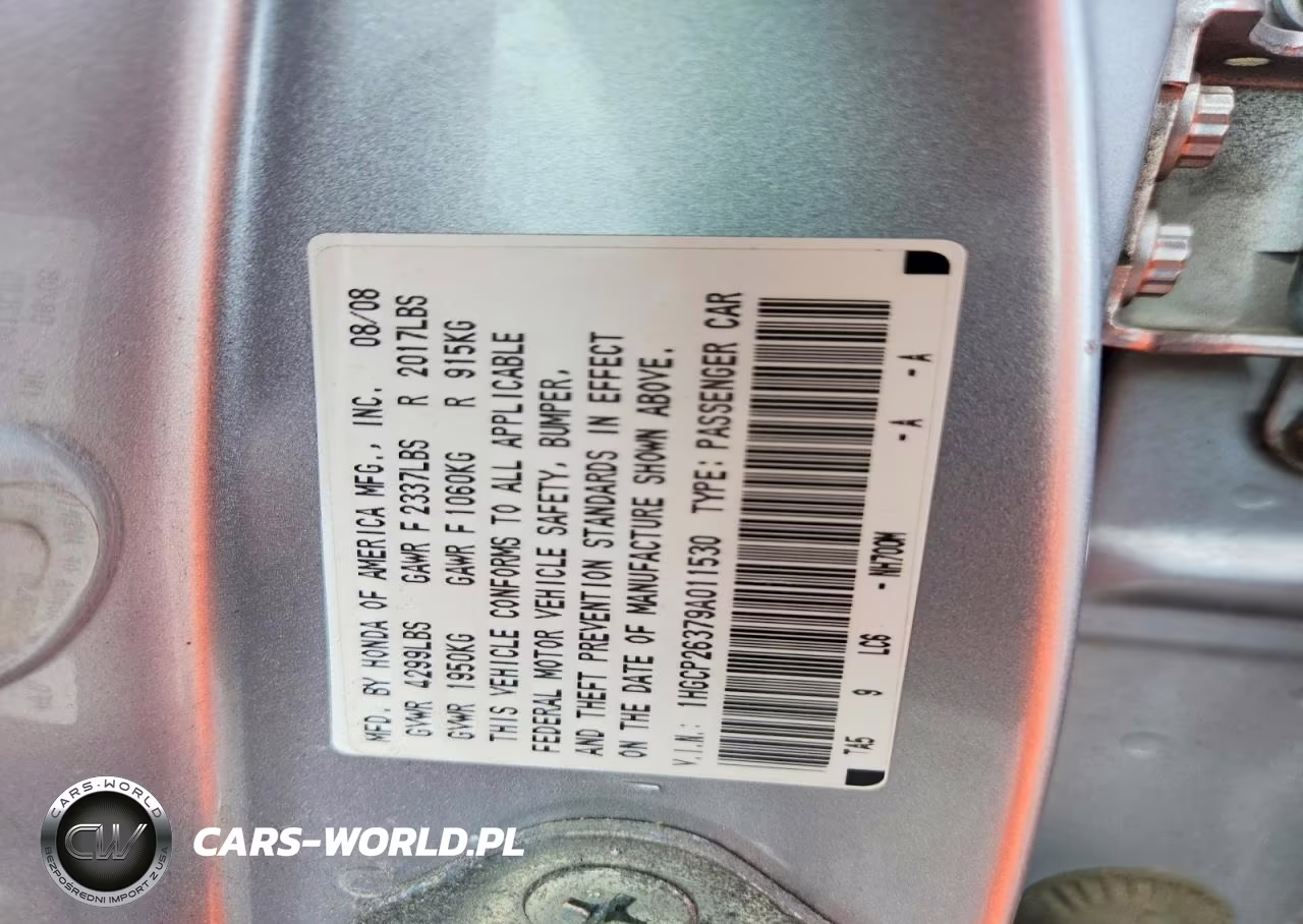 2009 Honda Accord Lx VIN:1HGCP26379A011530 - 12