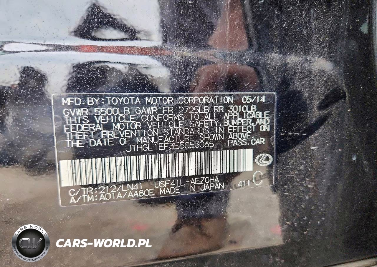 2014 Lexus Ls 460L VIN:JTHGL1EF3E5053065 - 12
