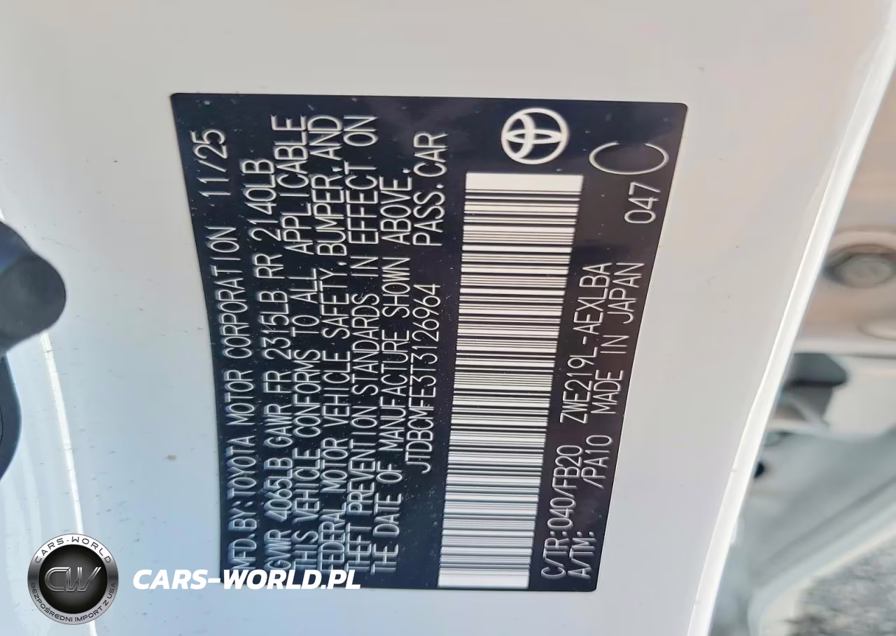 2026 Toyota Corolla Hybrid Le VIN:JTDBCMFE3T3126964 - 12