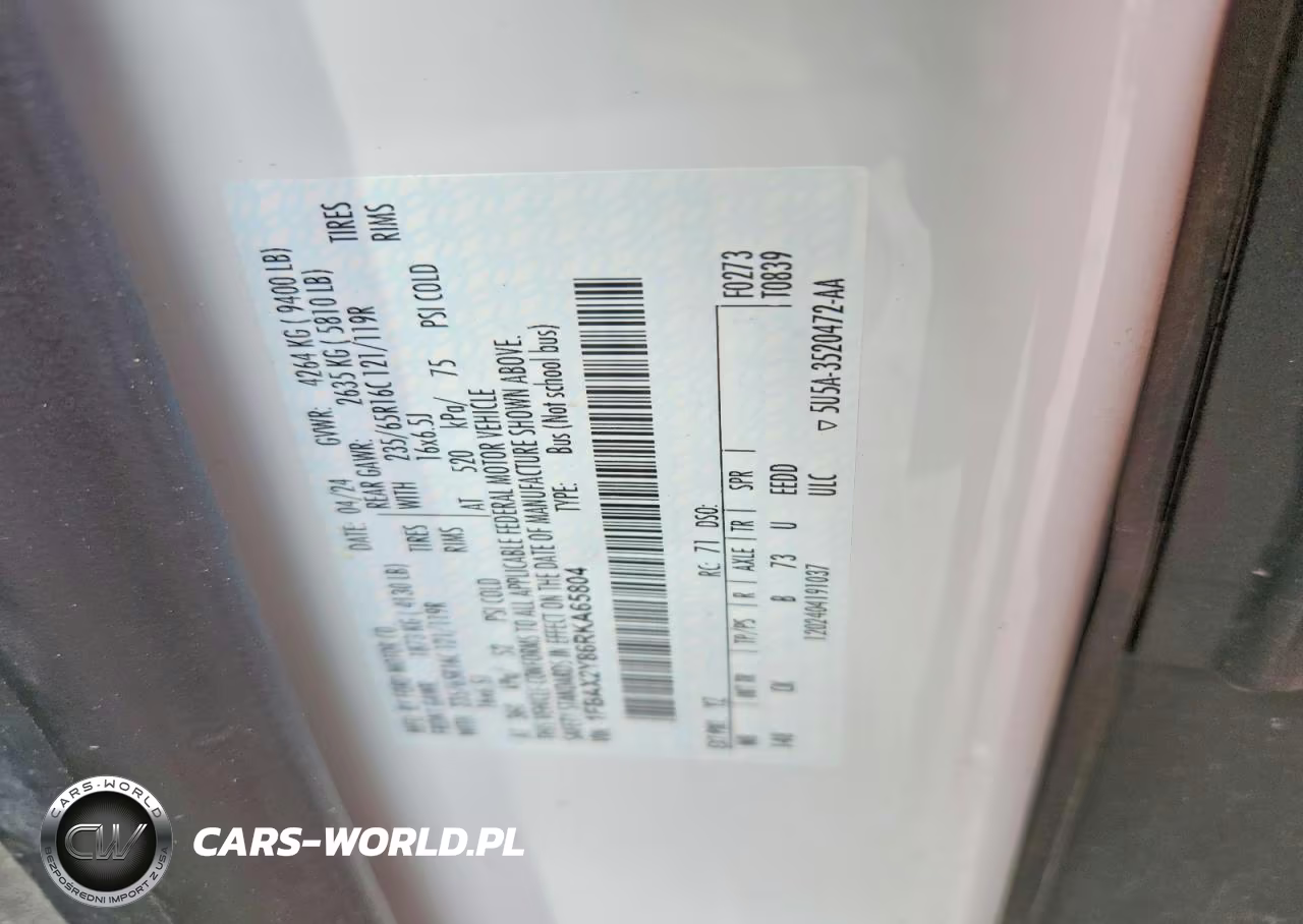 2024 Ford Transit T-350 VIN:1FBAX2Y86RKA65804 - 13