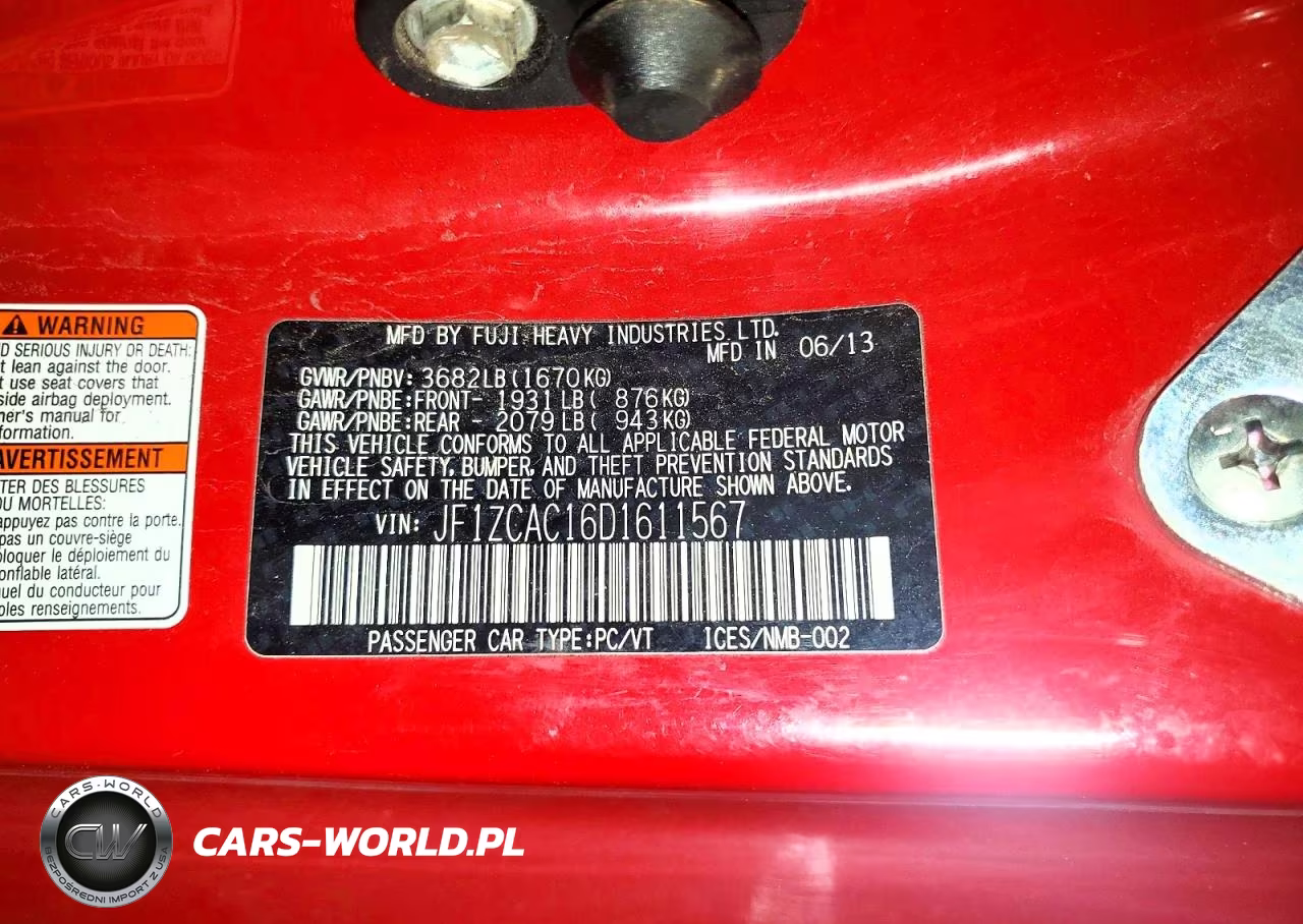 2013 Subaru Brz 2.0 Limited VIN:JF1ZCAC16D1611567 - 13