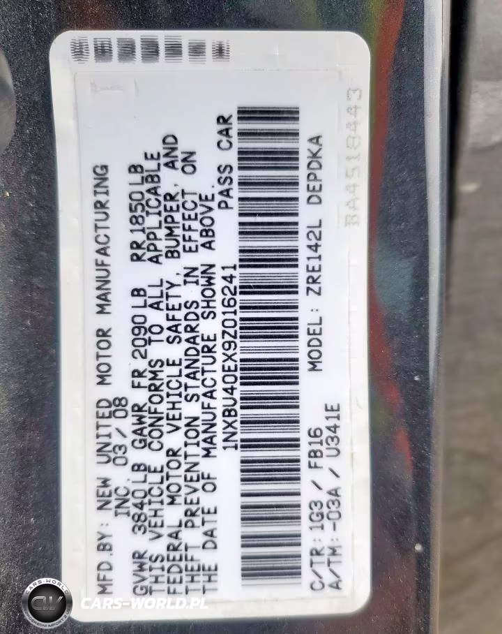 2009 Toyota Corolla Base VIN:1NXBU40EX9Z016241 - 12