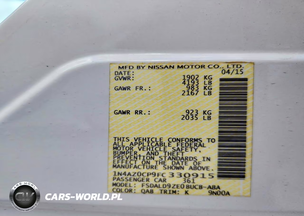 2015 Nissan Leaf Sv VIN:1N4AZ0CP9FC330915 - 12