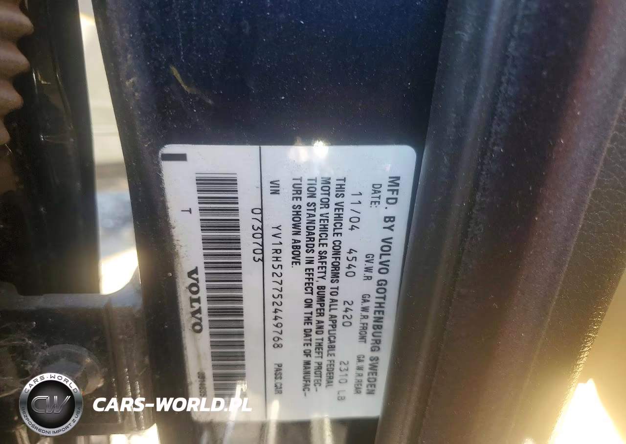 2005 Volvo S60 R VIN:YV1RH527752449768 - 12