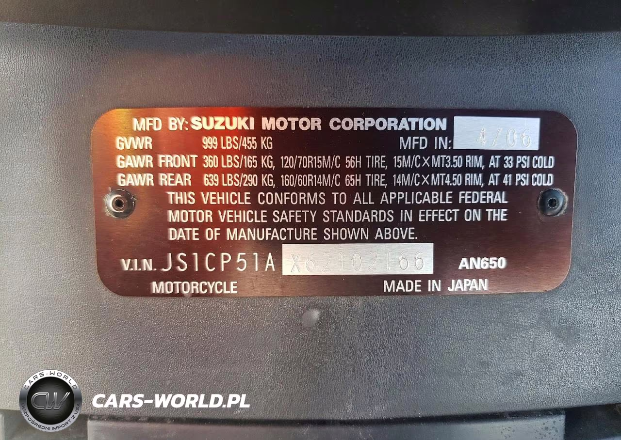 2006 Suzuki An650 K3 VIN:JS1CP51AX62102166 - 10