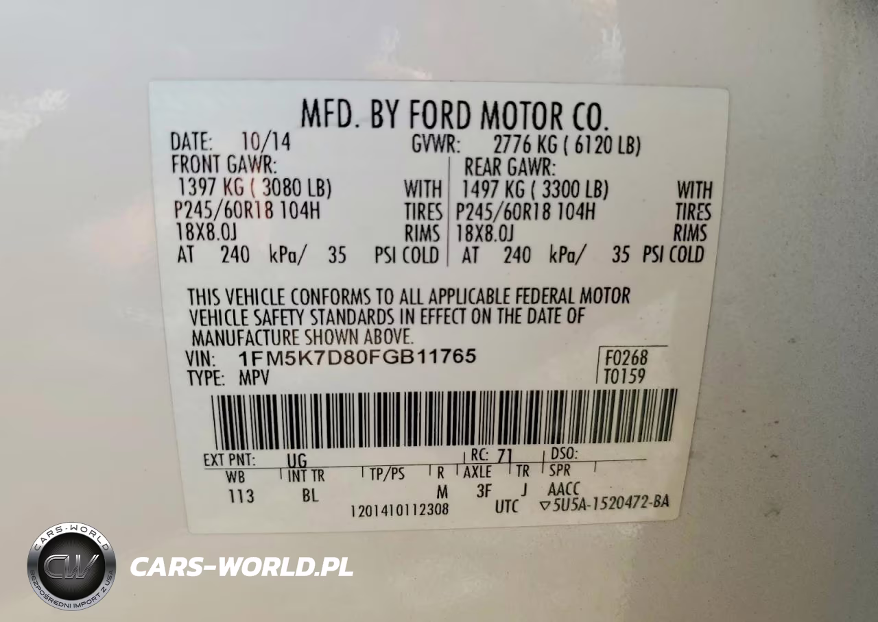 2015 Ford Explorer Xlt VIN:1FM5K7D80FGB11765 - 13